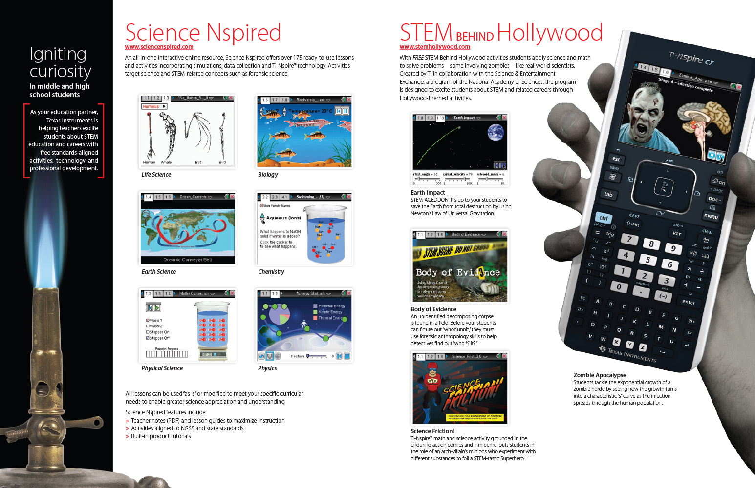 TI ScienTIst Brochure inside spread 1