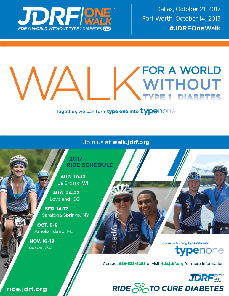 JDRF Type One Nation Program: JDRF Walk Ad