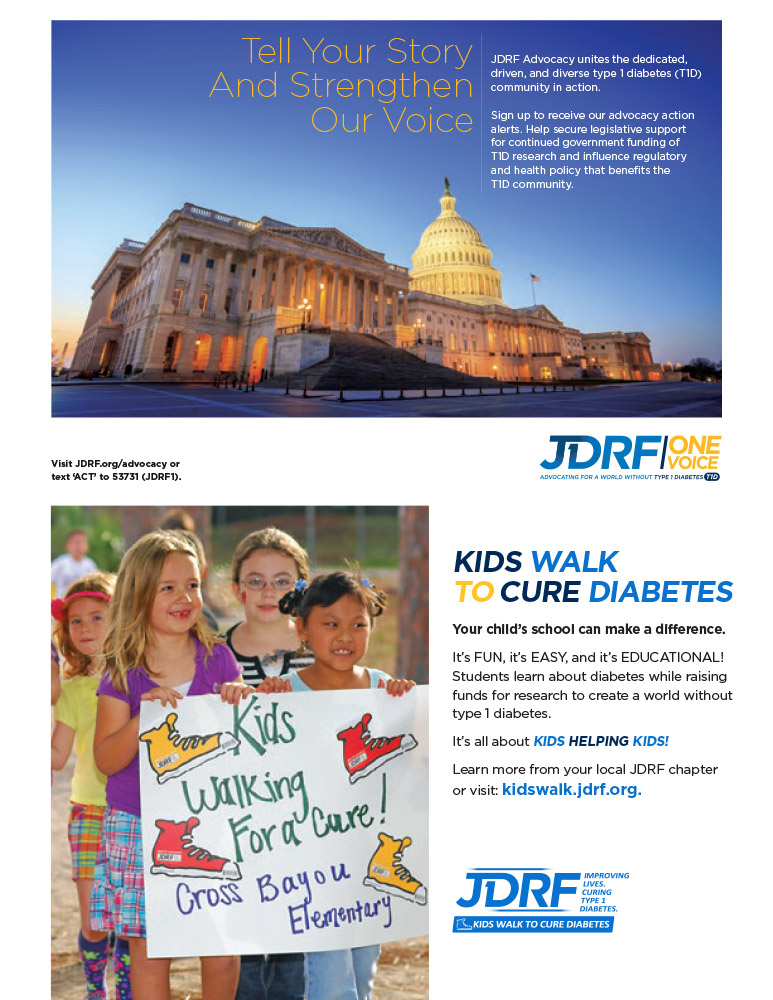 JDRF Type One Nation Program: Ad page 2