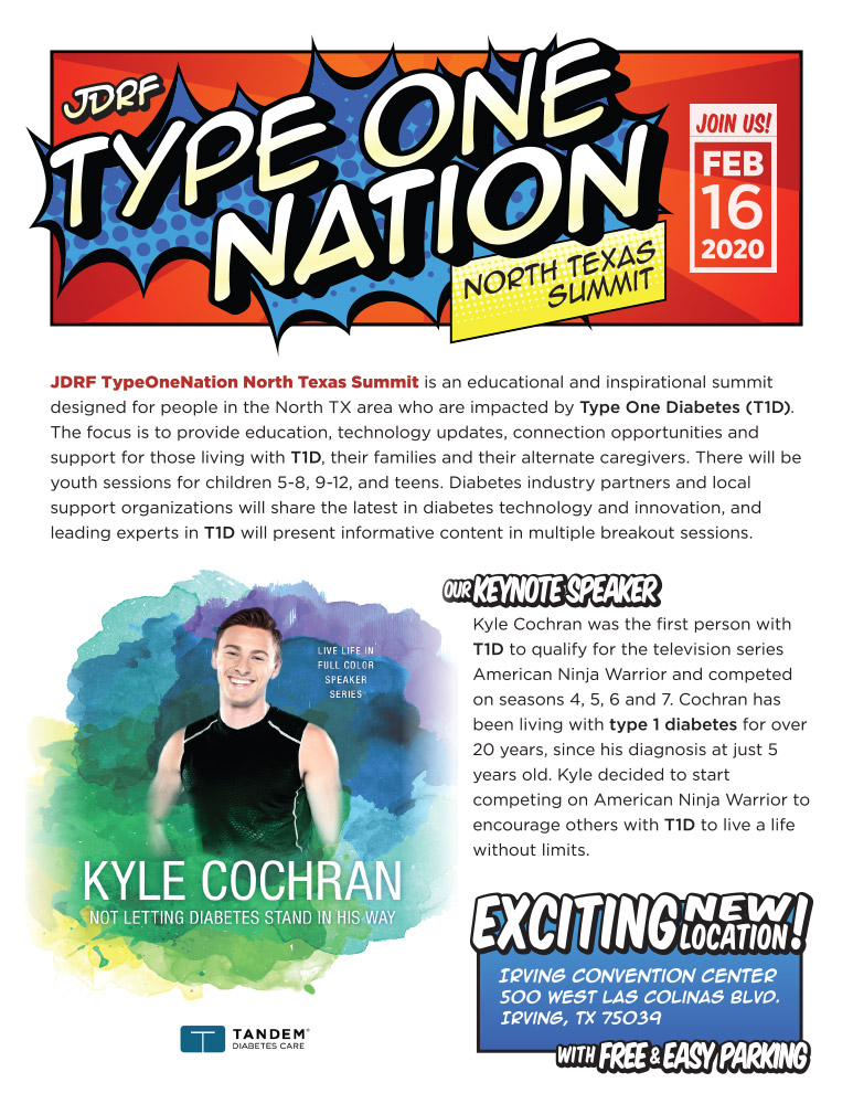 JDRF Type One Nation flyer front