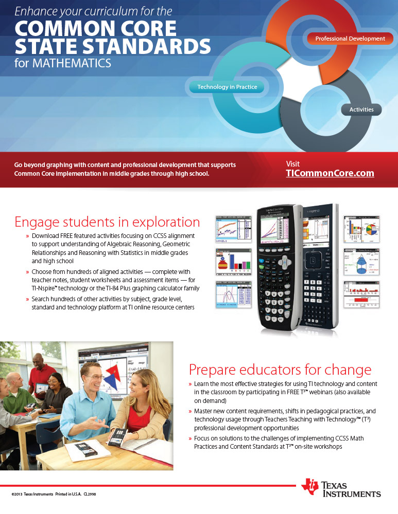 Common Core State Standards flyer