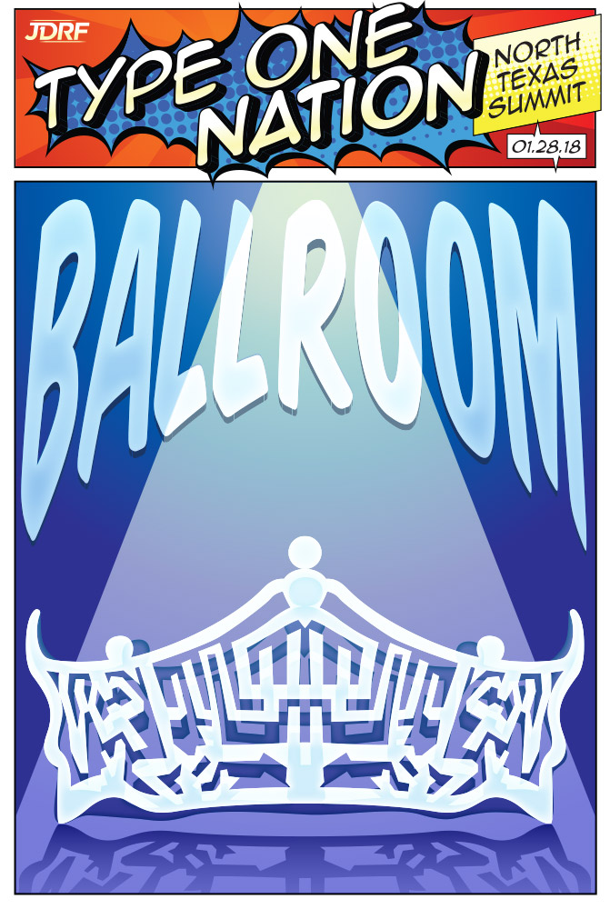 JDRF Type One Nation Ballroom sign