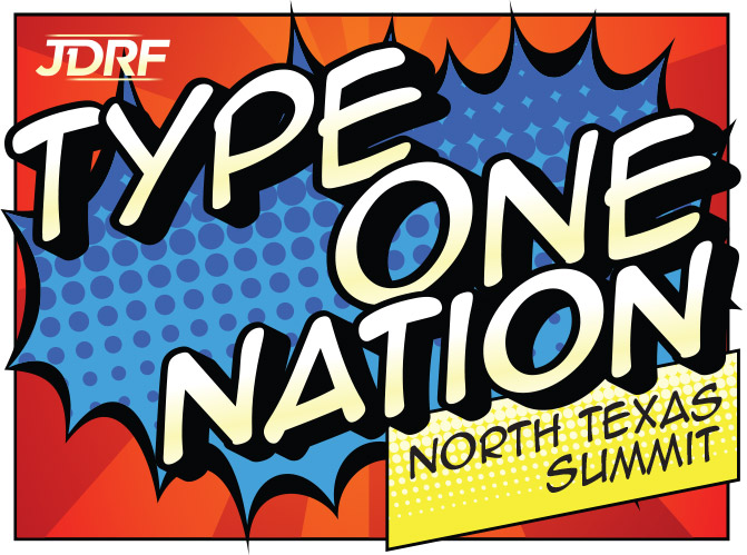 JDRF Type One Nation podium sign