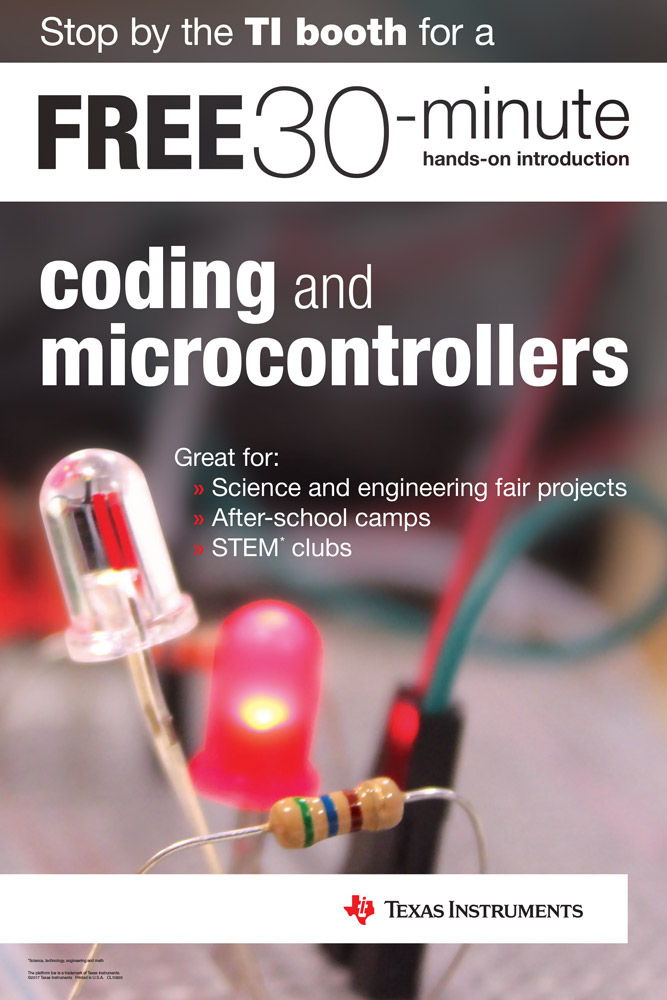 TI Coding and Microcontrollers poster