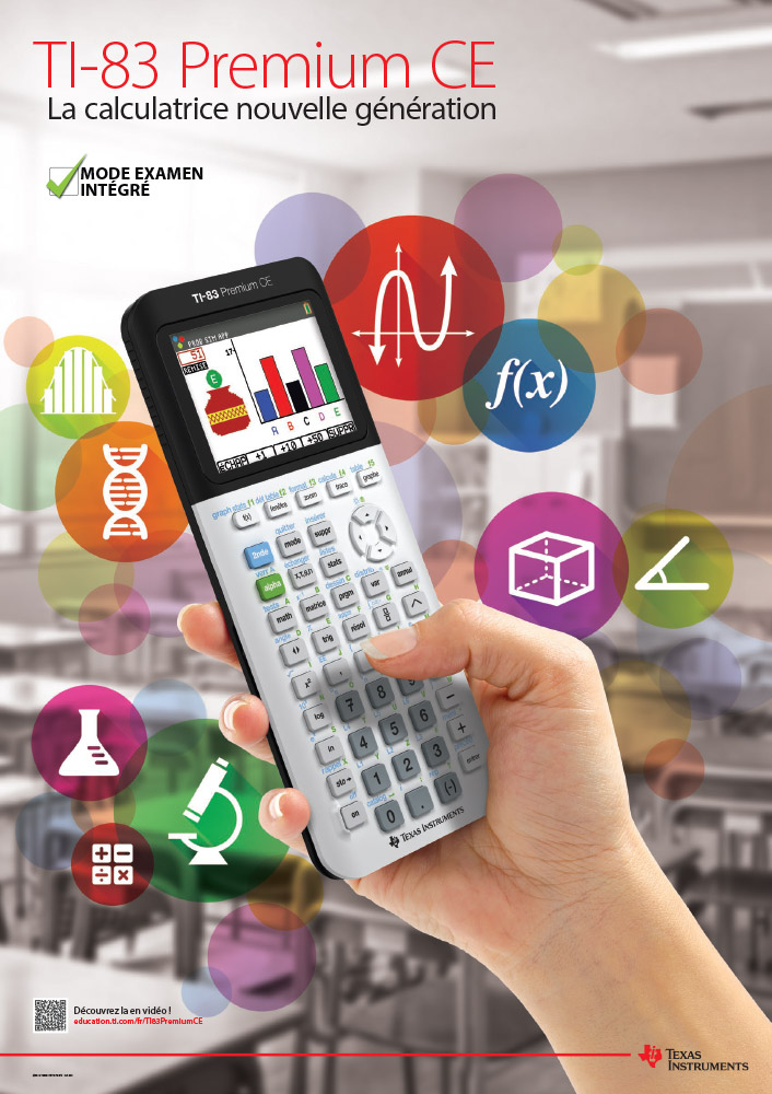 TI-83 Premium CE poster for France