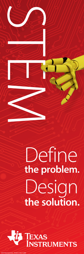 TI STEM vertical banner