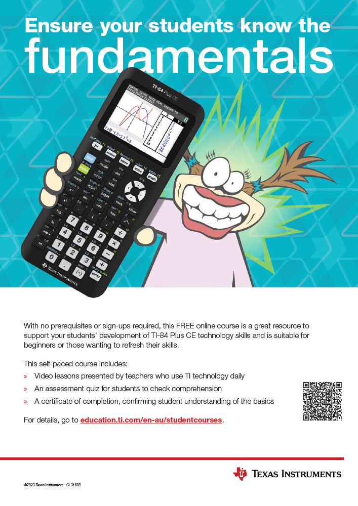 TI Australia Student Courses sign