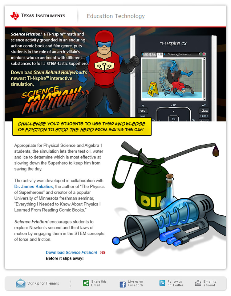 STEM Behind Hollywood: Science Friction email
